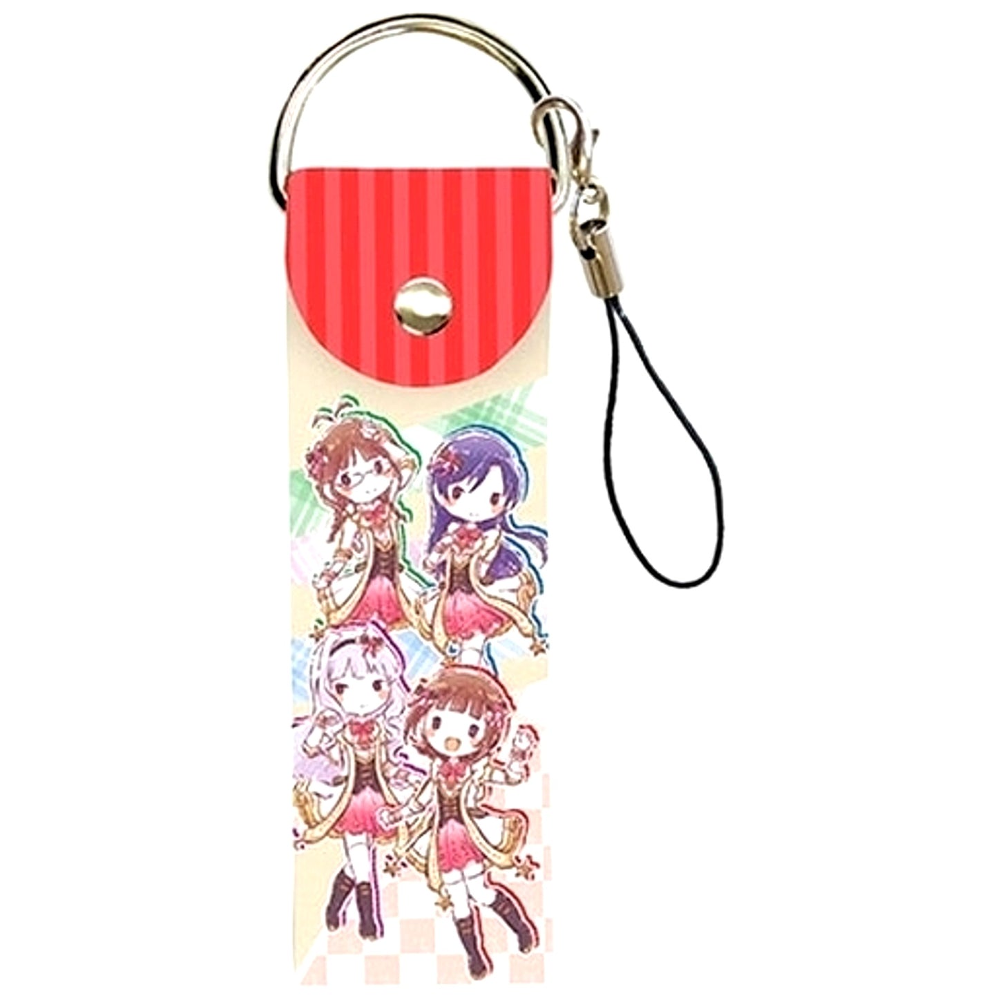 Haruka Amami & Chihaya Kisaragi & Ritsuko Akizuki & Takane Shijou The Idolm@ster Big Leather Strap 01. GraffArt Design [USED]