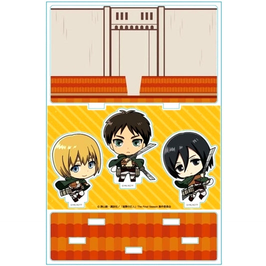 Eren and Mikasa and Armin A Acrylic Diorama Attack on Titan [USED]