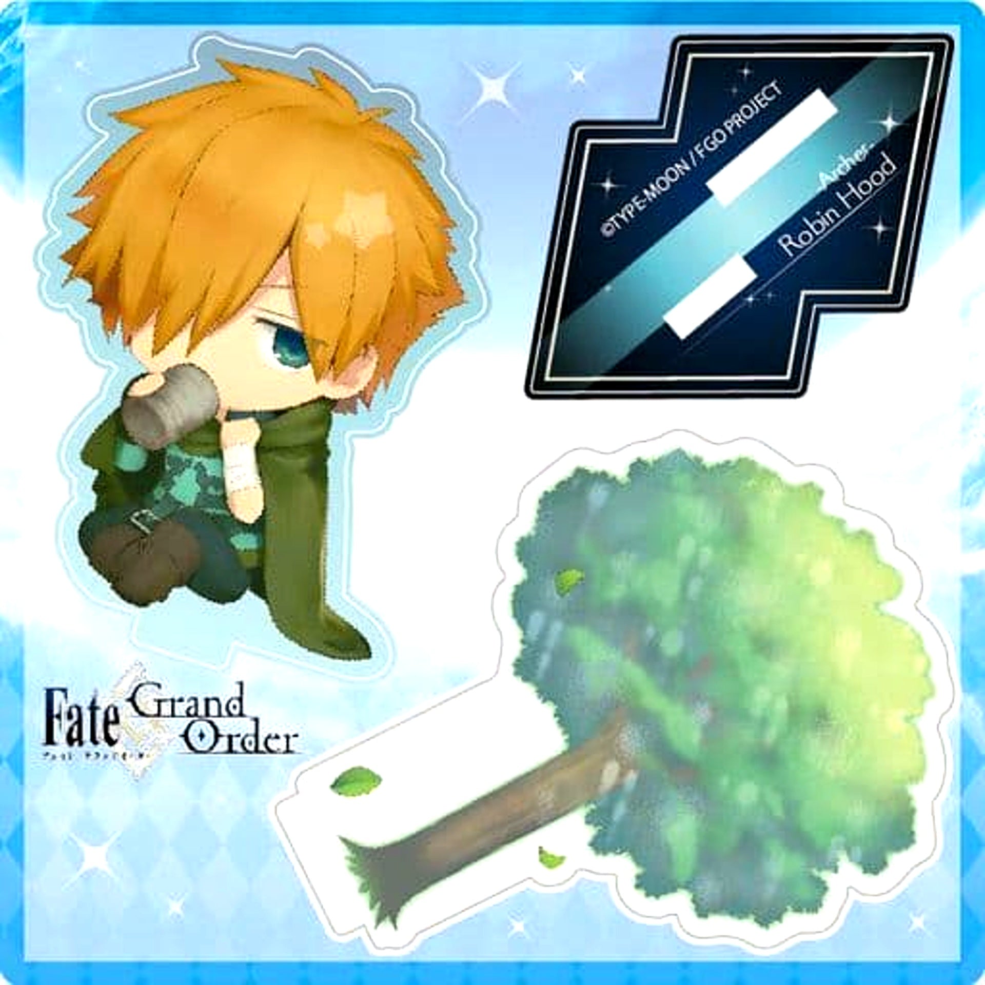 Fate/Grand Order Robin Hood Charatoria Acrylic Stand Archer [USED]