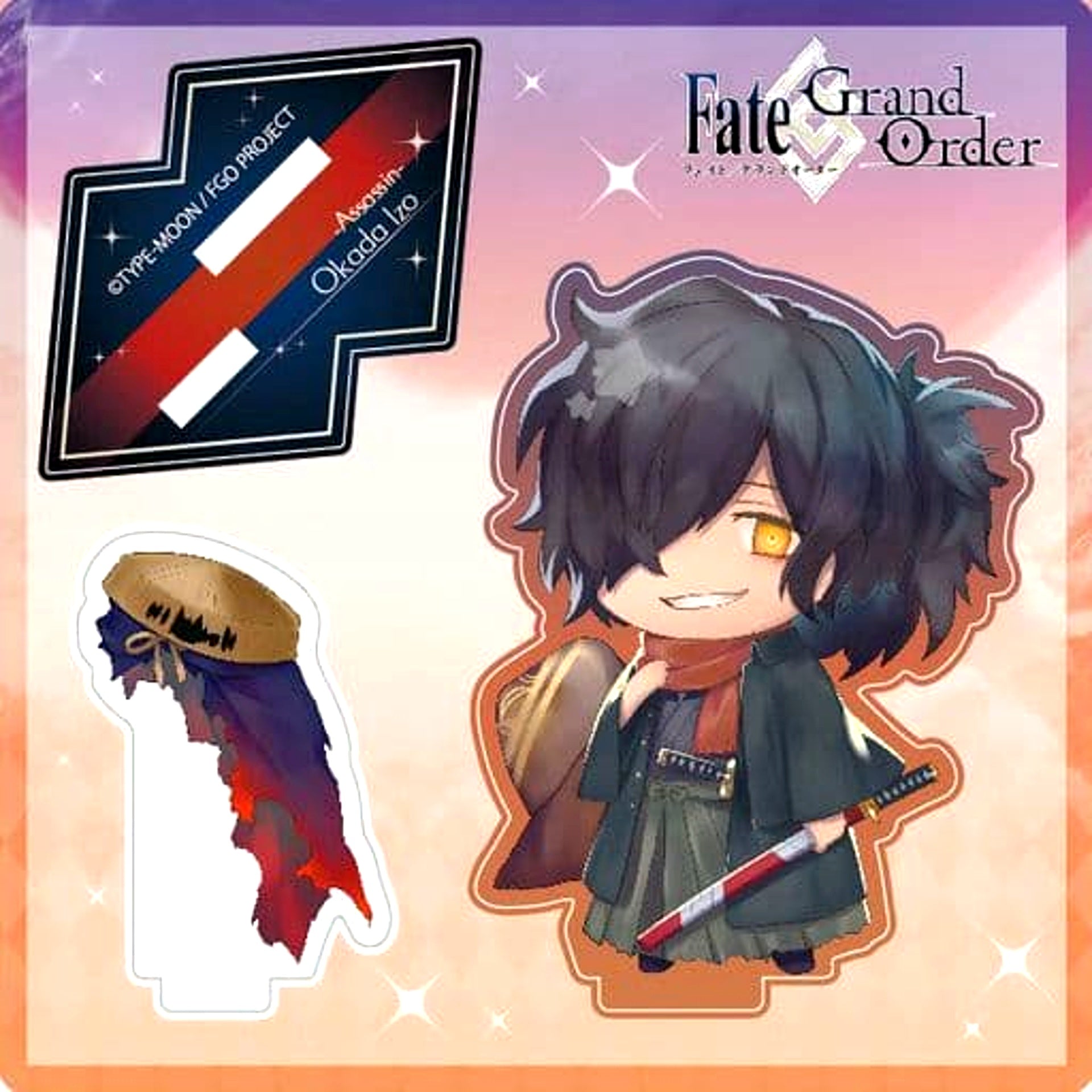 Fate/Grand Order Assassin Okada Izo CharaToria Acrylic Stand [USED]