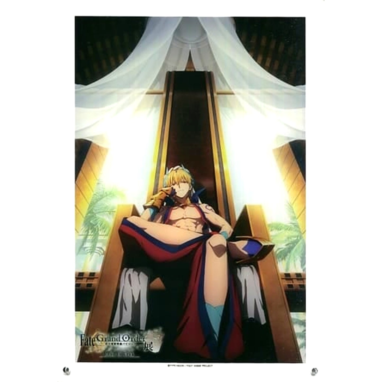 Gilgamesh Fate/Grand Order Absolute Demonic Front Babylonia Exhibition Road to Uruk Key Visual Acrylic Board [USED]