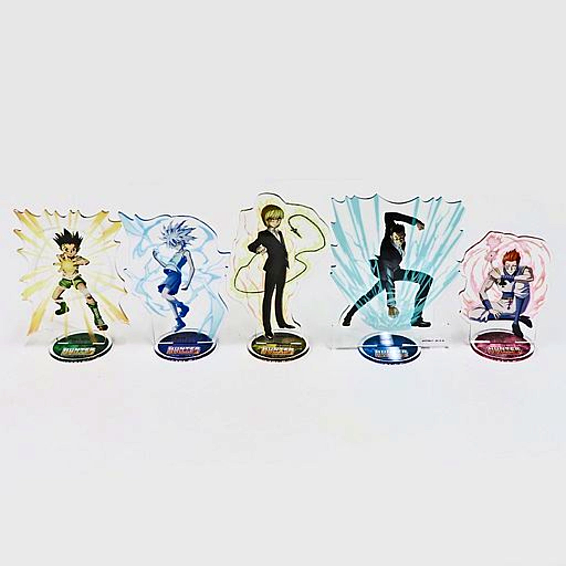 Set of 5 C Prize BIG Acrylic Stand HUNTER x HUNTER Hatsu!! WEB Kuji [USED]