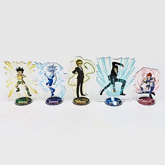 Set of 5 C Prize BIG Acrylic Stand HUNTER x HUNTER Hatsu!! WEB Kuji [USED]