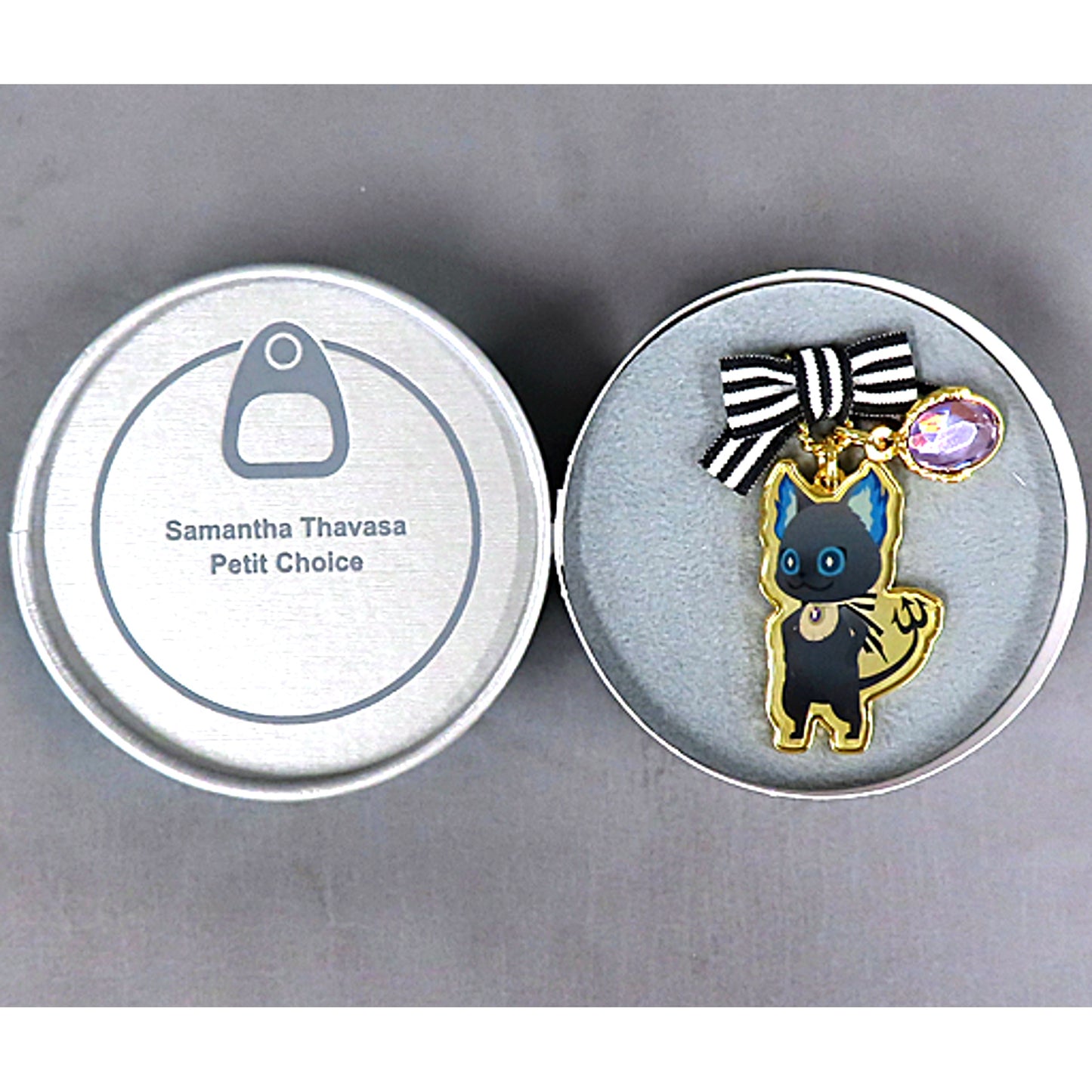 Grim Disney Twisted-Wonderland Samantha Thavasa Petit Choice Fastener Charm with Tuna Can Shape Box Made to Order Limited [USED]