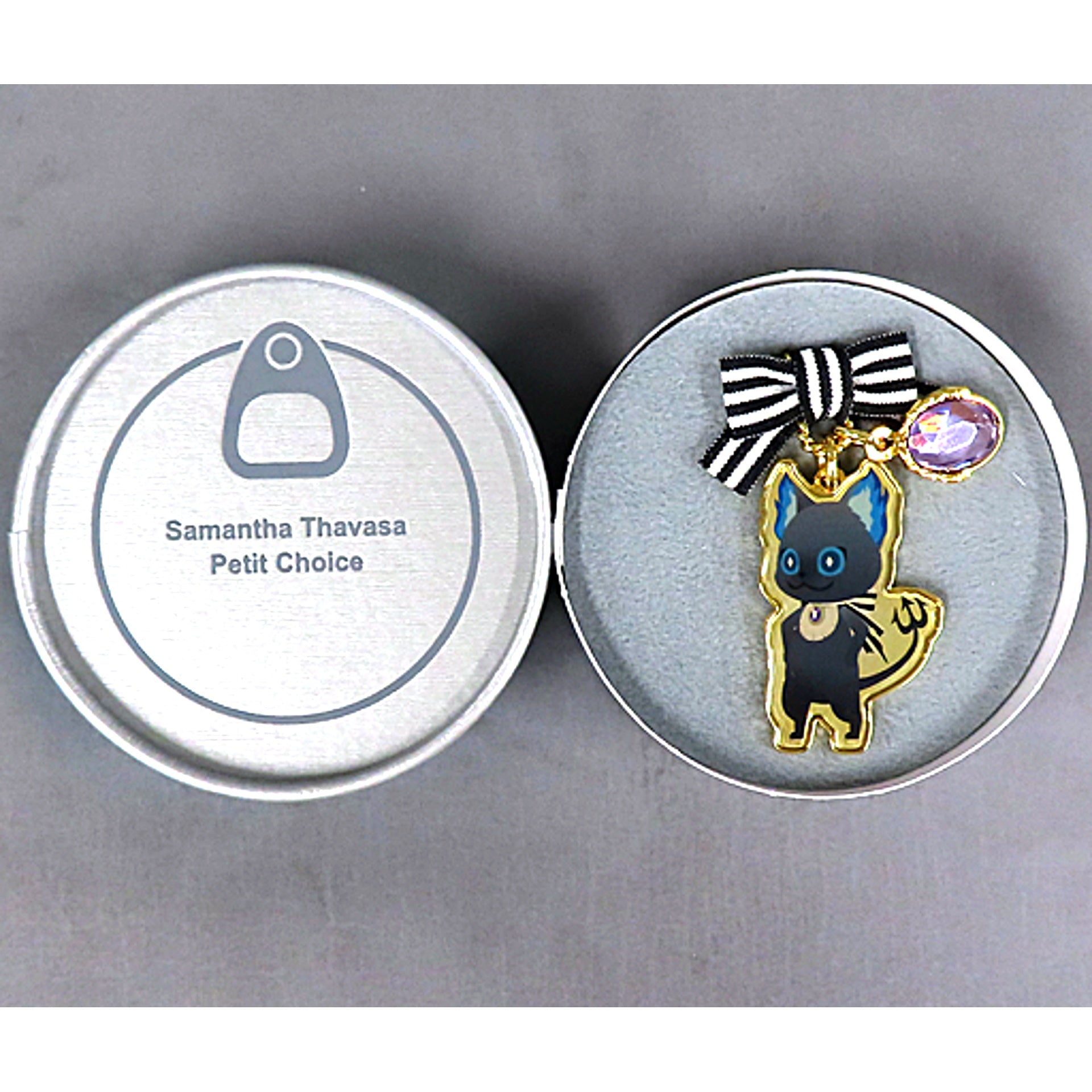Grim Disney Twisted-Wonderland Samantha Thavasa Petit Choice Fastener Charm with Tuna Can Shape Box Made to Order Limited [USED]