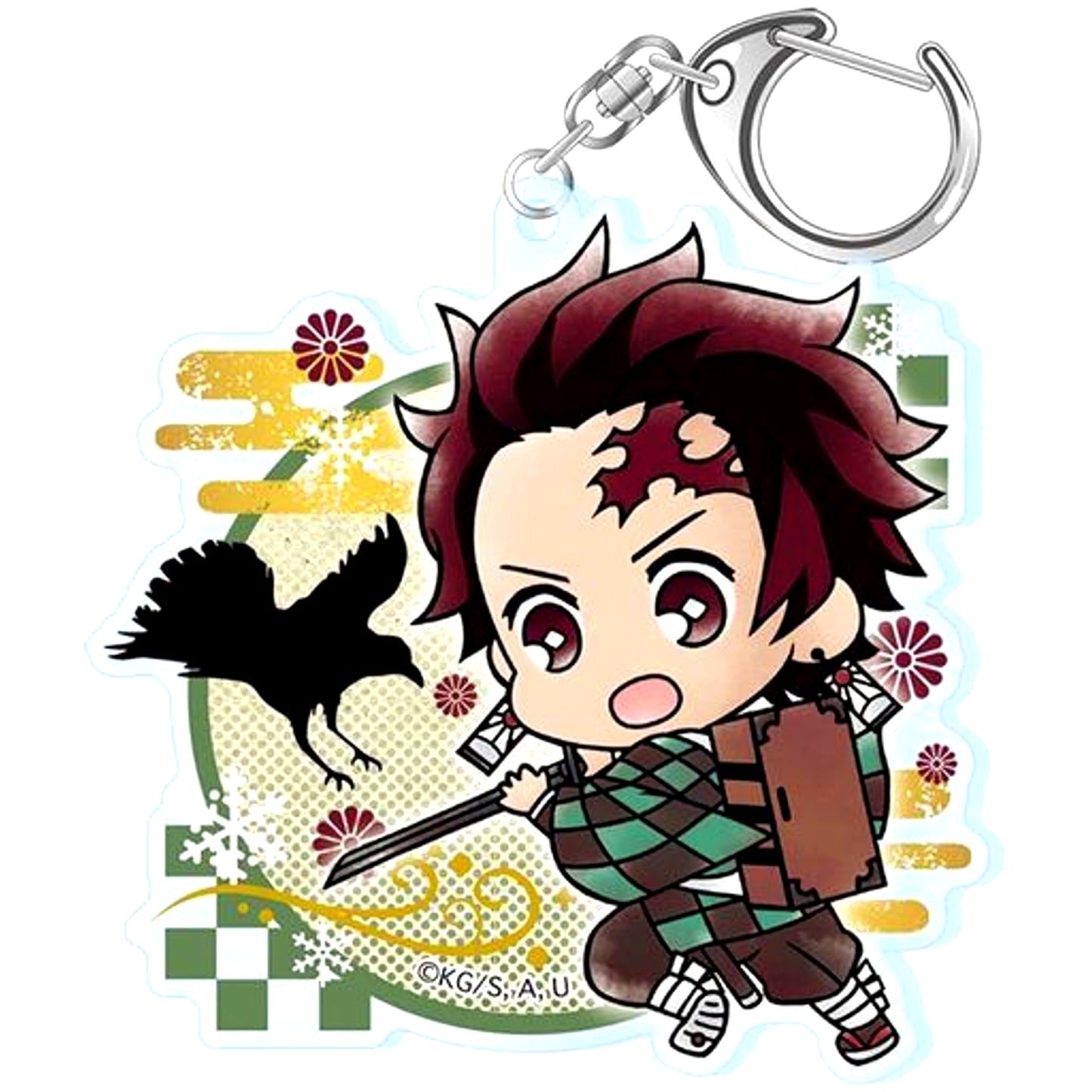 Tanjiro Kamado Demon Slayer: Kimetsu no Yaiba Toji Colle Kachofugetsu Goku Acrylic Keychain [USED]