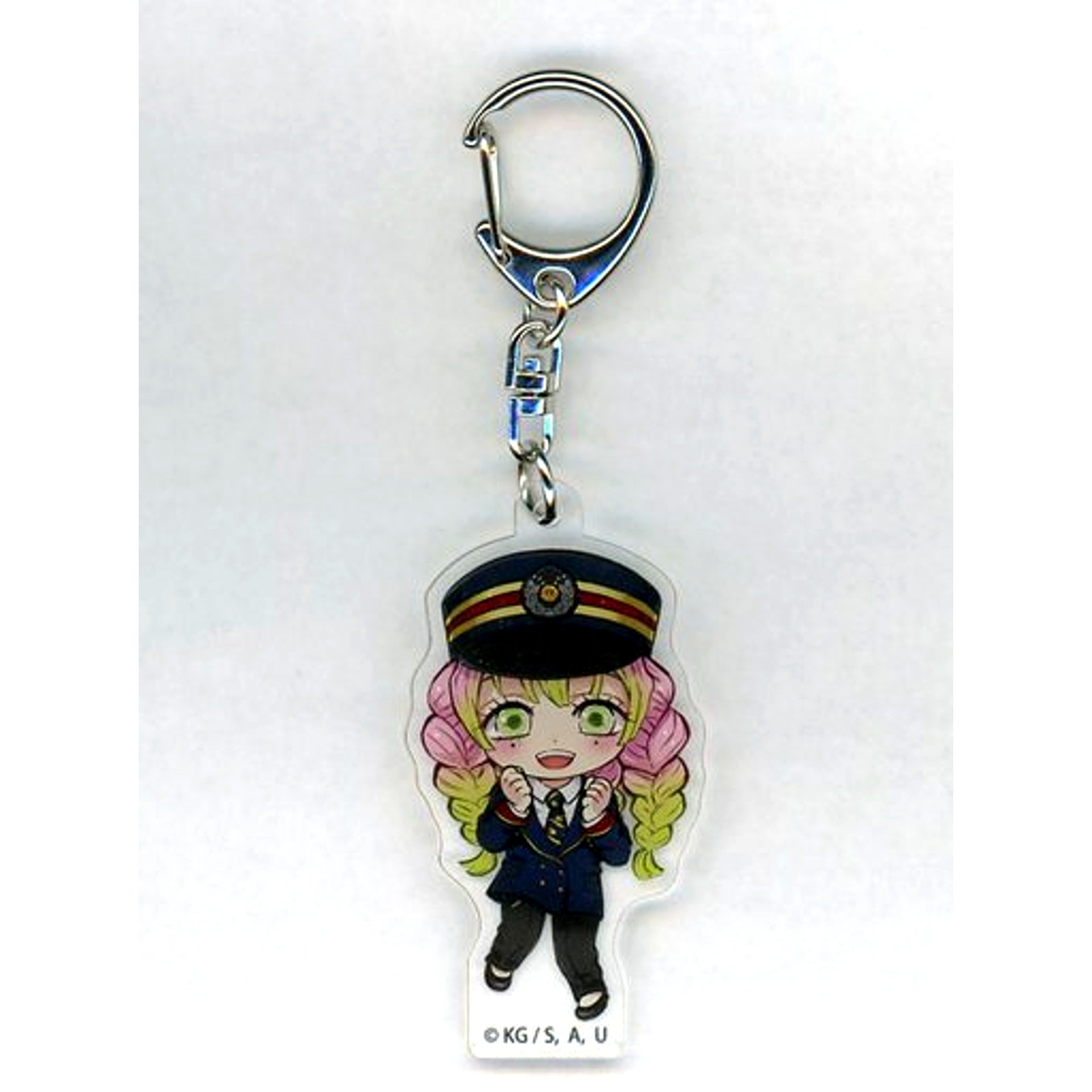 Mitsuri Kanroji Demon Slayer SL Gunma Mugen Train Daisakusen Acrylic Keychain [USED]