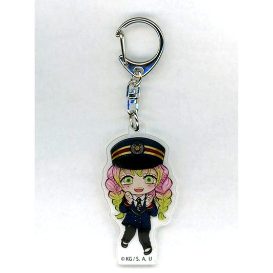 Mitsuri Kanroji Demon Slayer SL Gunma Mugen Train Daisakusen Acrylic Keychain [USED]