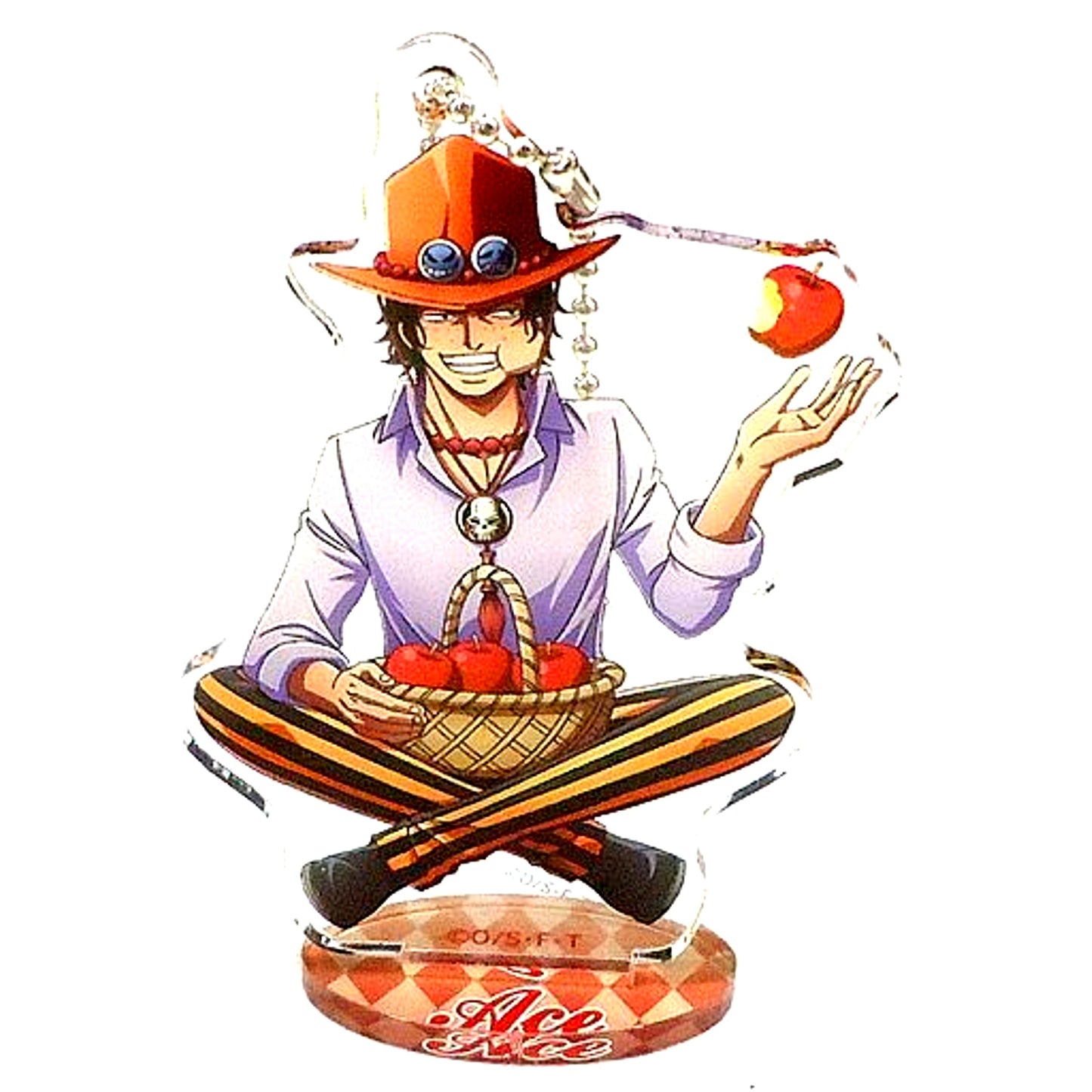 Portgas D. Ace One Piece Break Time Acrylic Keychain [USED]