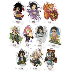 Demon Slayer: Kimetsu no Yaiba Giyu Tomiokau & Others All 10 Types Set Random Acrylic Stand Group B Ufotable Cafe Halloween Event Limited Acrylic Stands [USED]