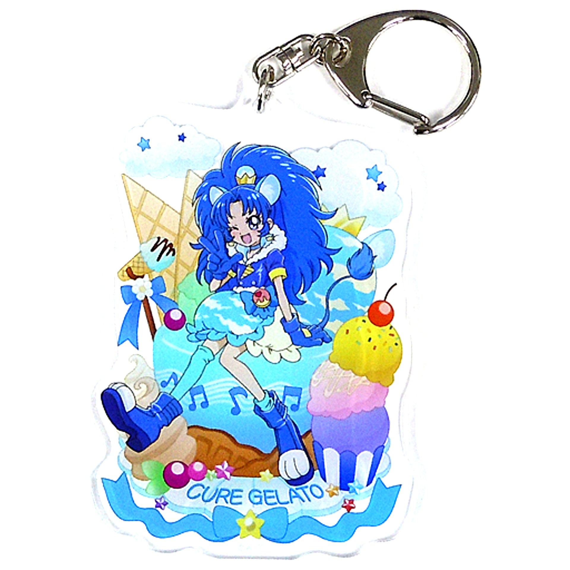 Cure Gelato Kirakira Birthday Sweets Collection Acrylic Keychain Kirakira Pretty Cure a la Mode Pretty Store Ltd [USED]