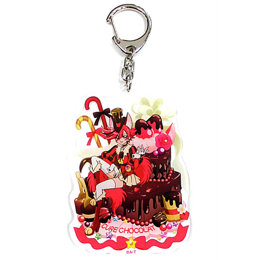 Cure Chocolat Kirakira Birthday Sweets Collection Acrylic Keychain Kirakira Pretty Cure a la Mode Pretty Store Ltd [USED]