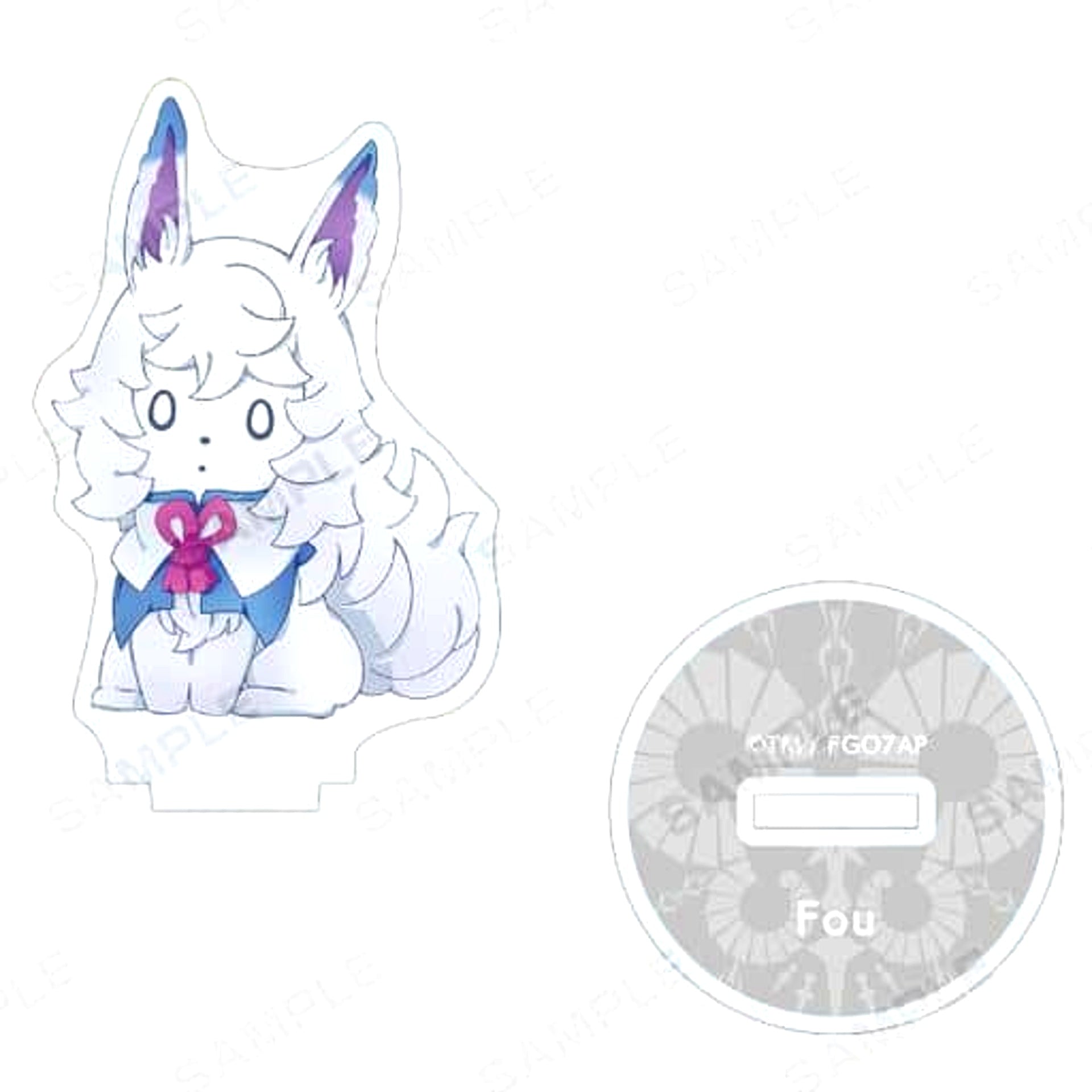 Fate/Grand Order -Absolute Demonic Front: Babylonia- Fou Trading Chibi Character Acrylic Stand [USED]