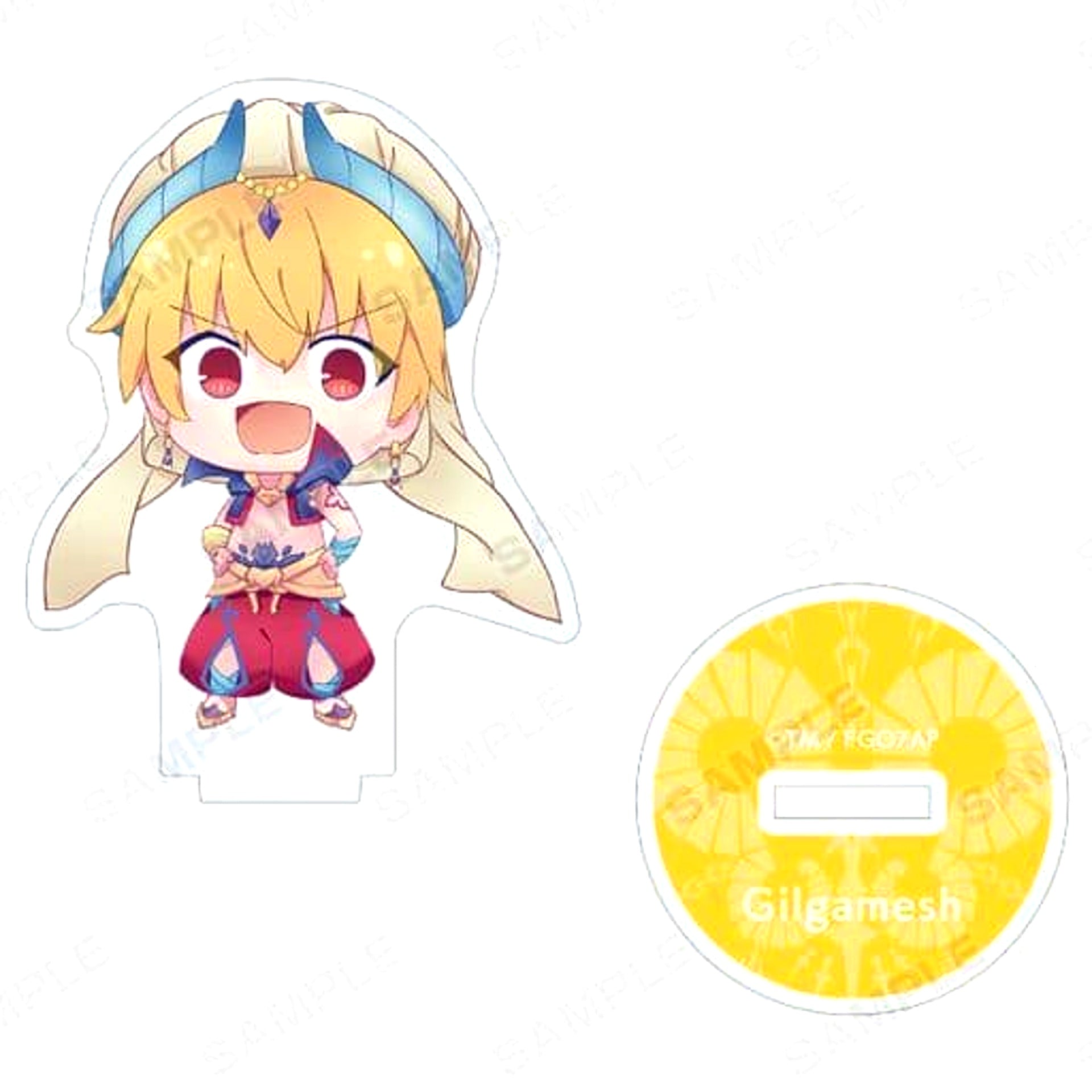 Fate/Grand Order -Absolute Demonic Front: Babylonia- Gilgamesh Trading Chibi Character Acrylic Stand [USED]