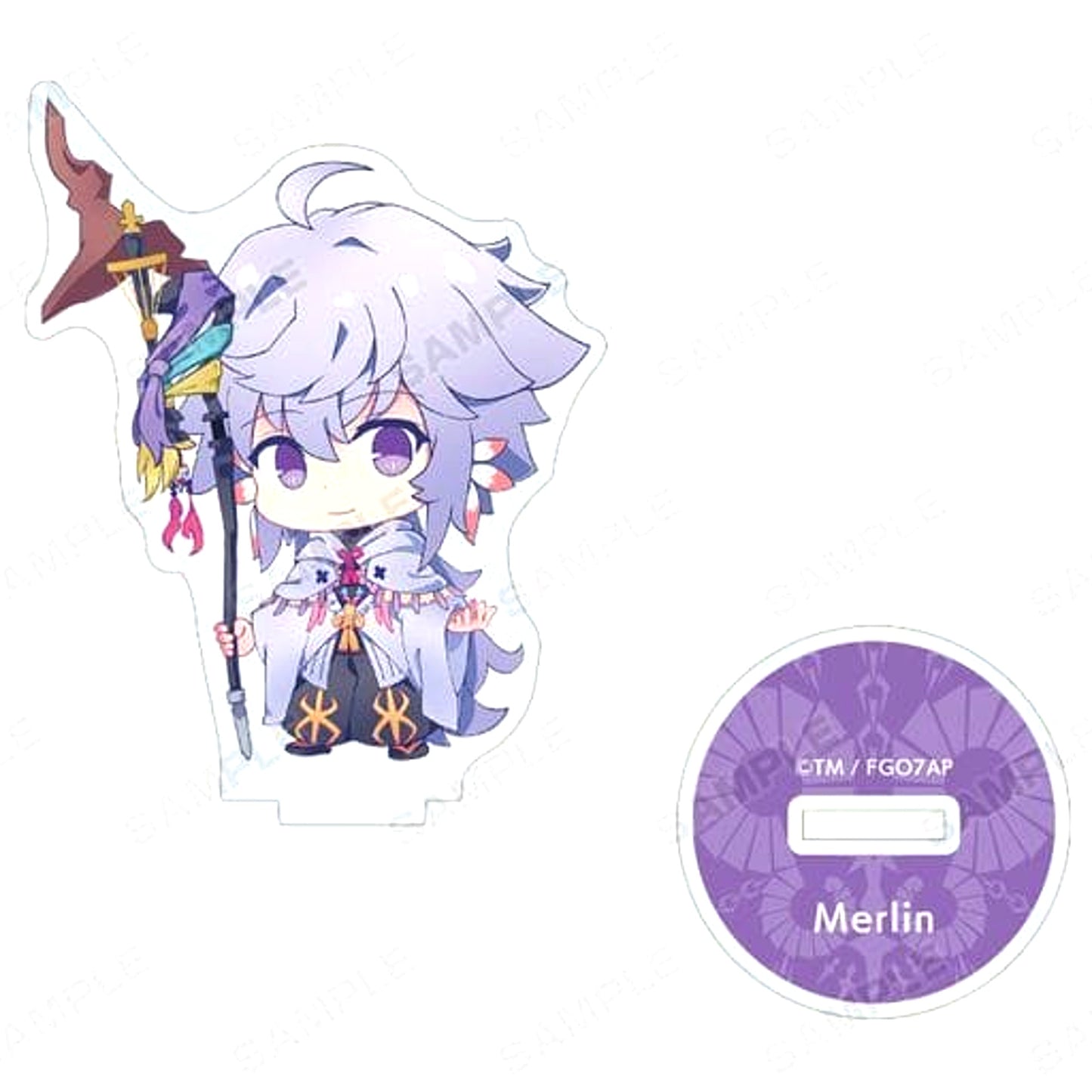 Fate/Grand Order -Absolute Demonic Front: Babylonia- Merlin Trading Chibi Character Acrylic Stand [USED]