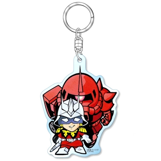 Char's Zaku II & Char Aznable SD Gundam Acrylic Keychain Vol.3 [USED]