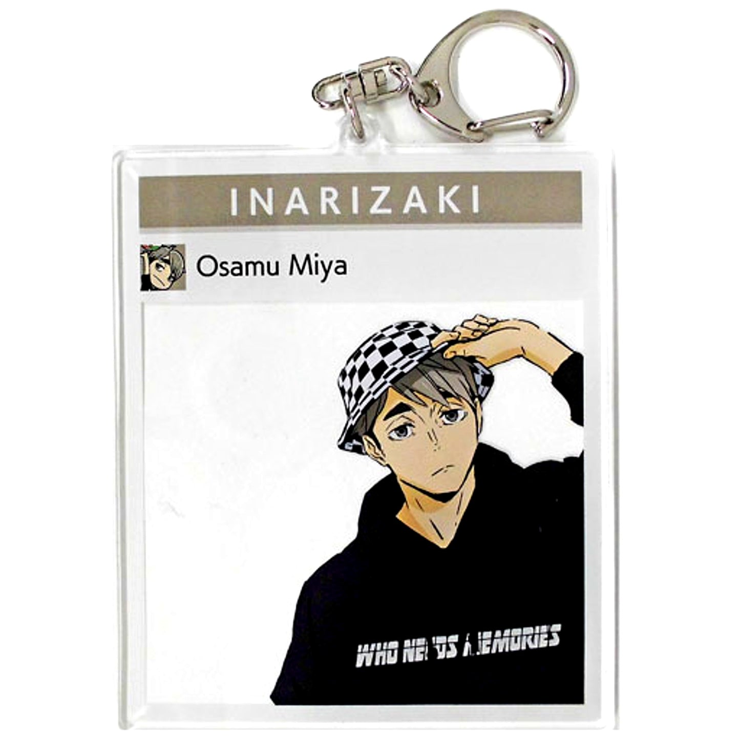 Osamu Miya Leisure Ver. Photo Frame Style BIG Acrylic Keychain Haikyu!! Tobu Zoo [USED]