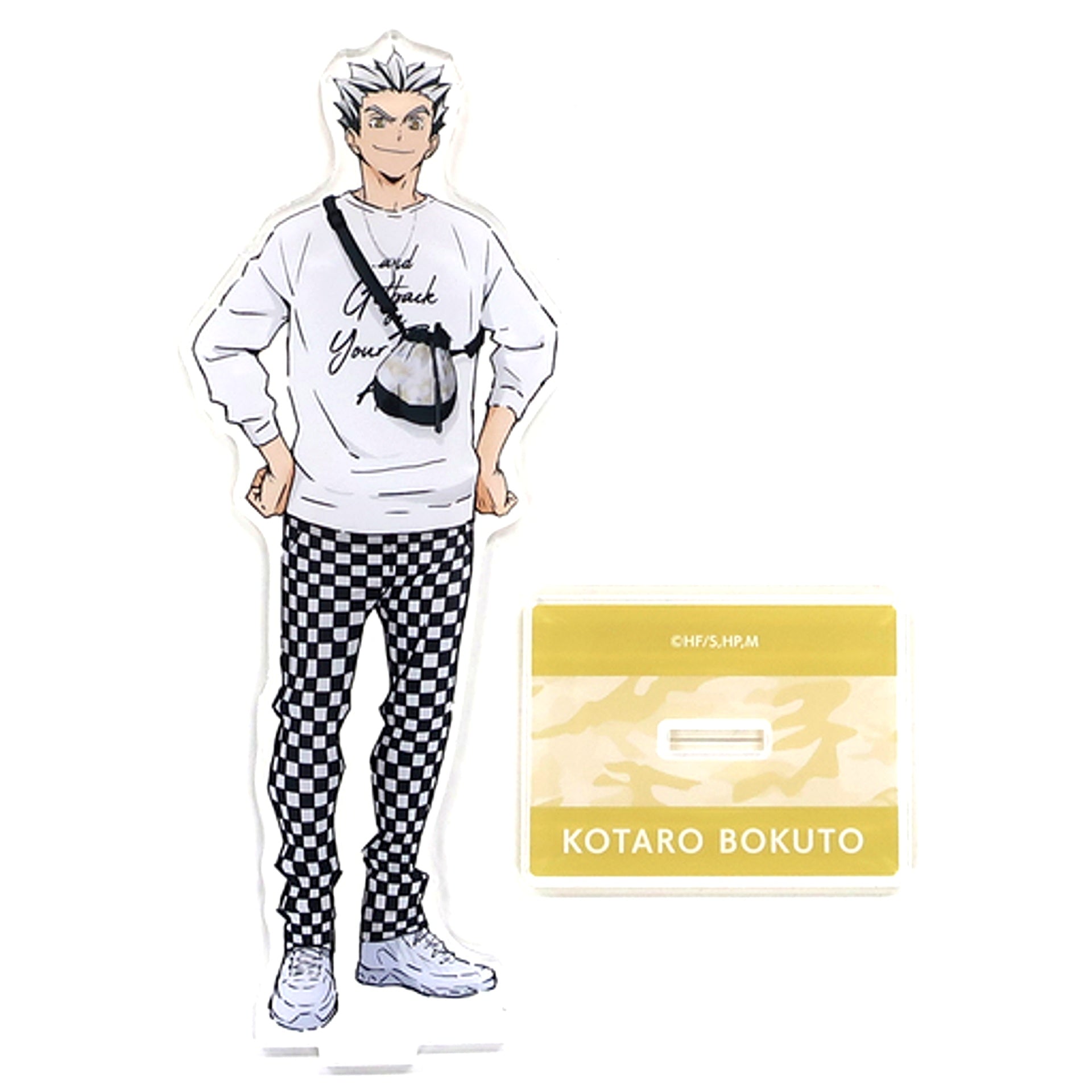 Kotaro Bokuto - Leisure Ver. BIG Acrylic Stand Newly Drawn Illustration Haikyu!! TO THE TOP x Tobu Zoo [USED]