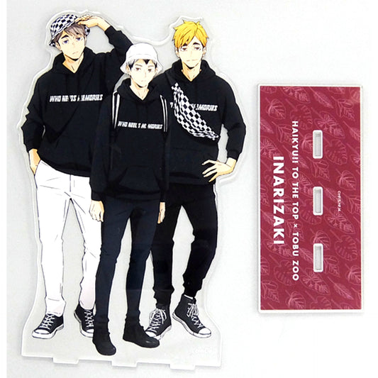 Inarizaki High School - Leisure Ver. BIG Acrylic Stand Newly Drawn Illustration Haikyu!! TO THE TOP x Tobu Zoo [USED]