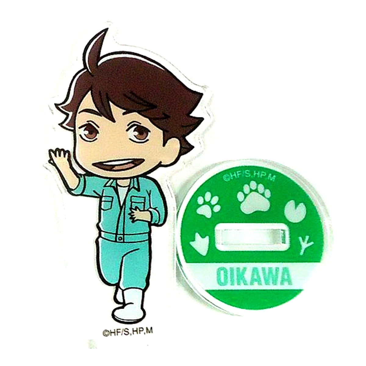 Toru Oikawa Haikyu!! TO THE TOP x Tobu Zoo Chibi Character Zookeeper Ver. Trading Acrylic Stand [USED]