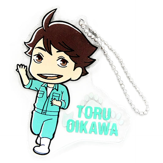 Haikyu!! To The Top Toru Oikawa Chibi Chara Zookeeper Ver. Trading Acrylic Keychains Tobu Zoological Park Limited Keychains [USED]