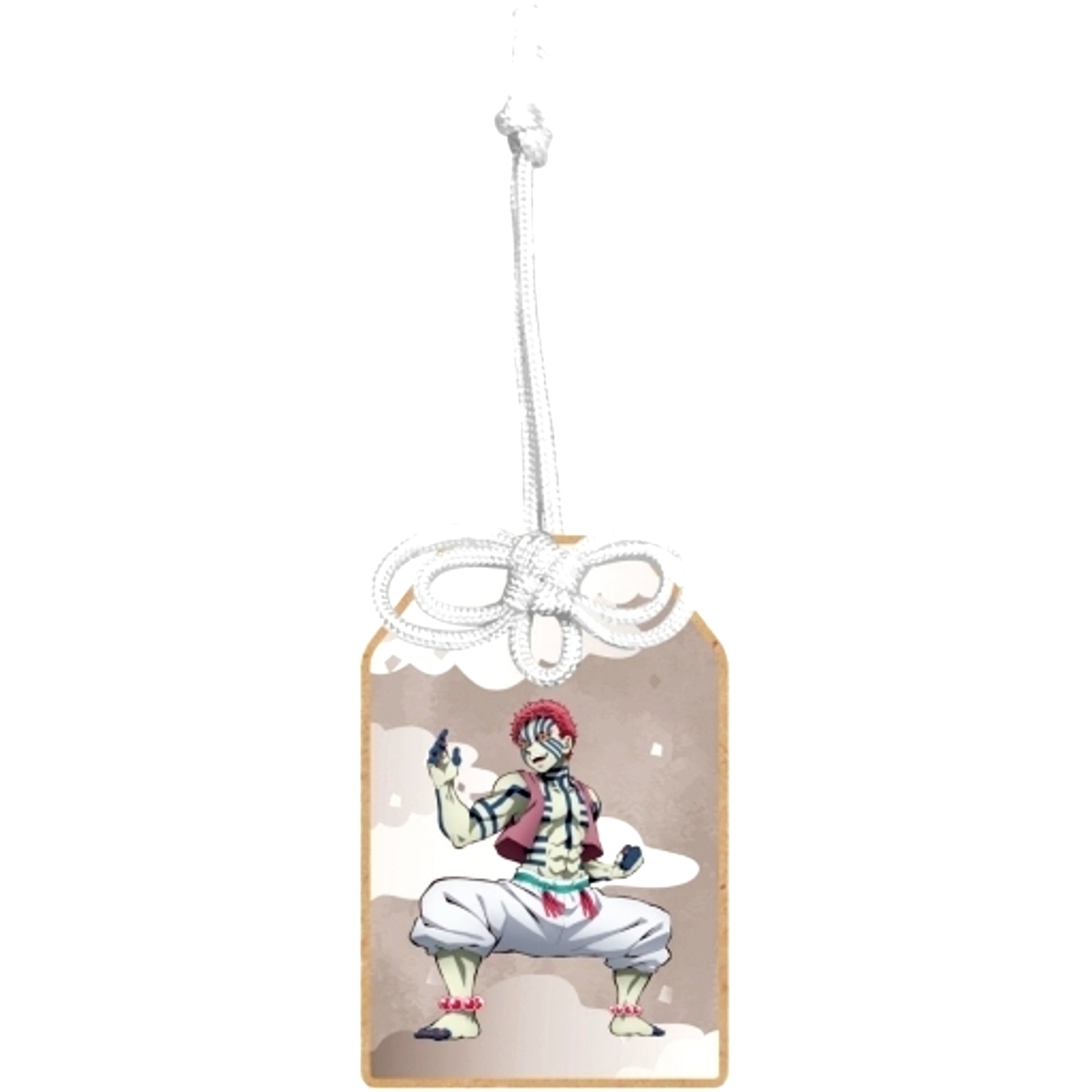 Akaza Demon Slayer Trading Omamori Style Wooden Keychain Vol. 2 [USED]