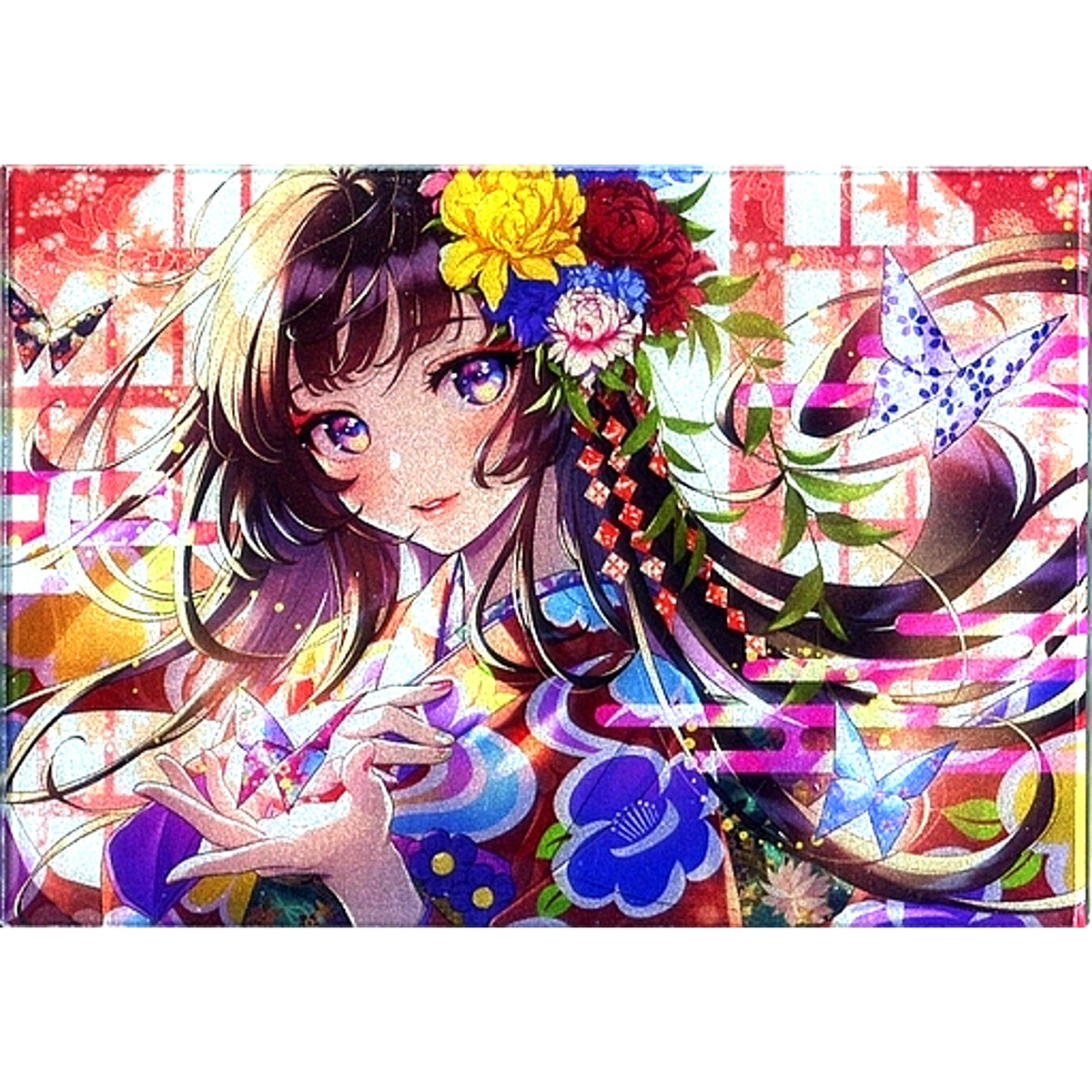 Hana no Sasoi En Morikura 92. Acrylic Art Plate Eshi 100 Nin Ten 10 [USED]