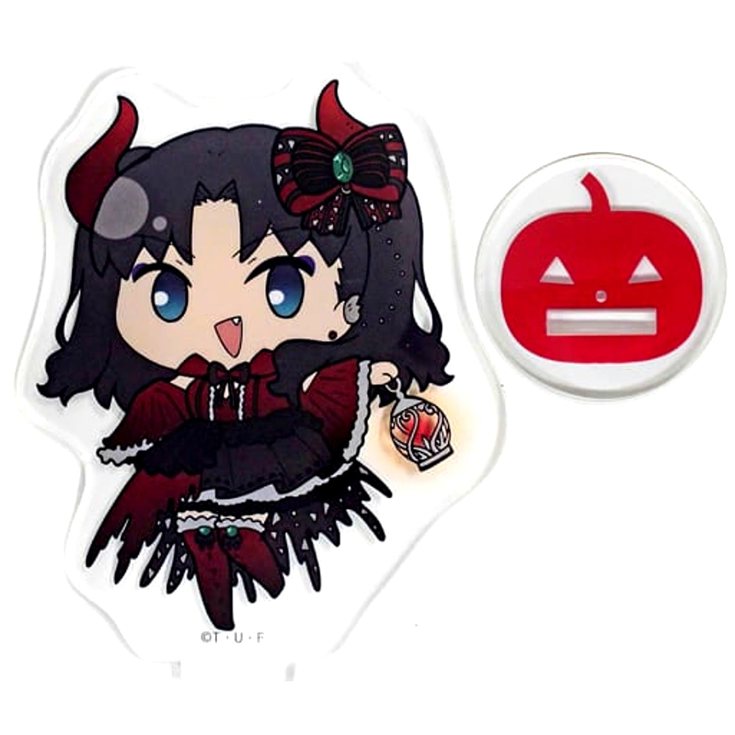 Rin Tohsaka Fate/stay night Heaven's Feel Mini Chibi Halloween Event Random Acrylic Stand Machi Asobi Cafe Group A [USED]