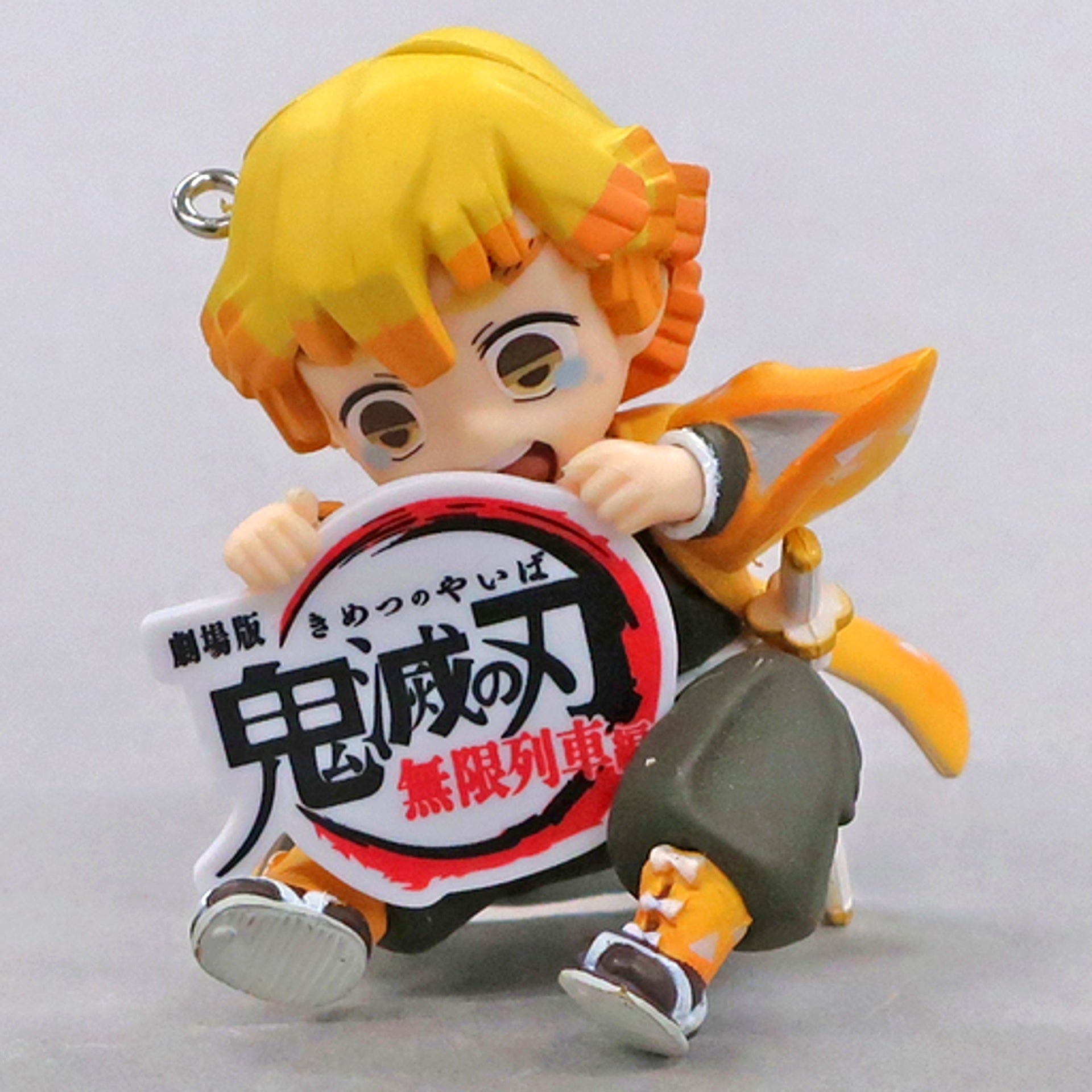 Zenitsu Agatsuma Demon Slayer Kimetsu no Yaiba Movie Mugen Train Lawson Figure with Charm [USED]