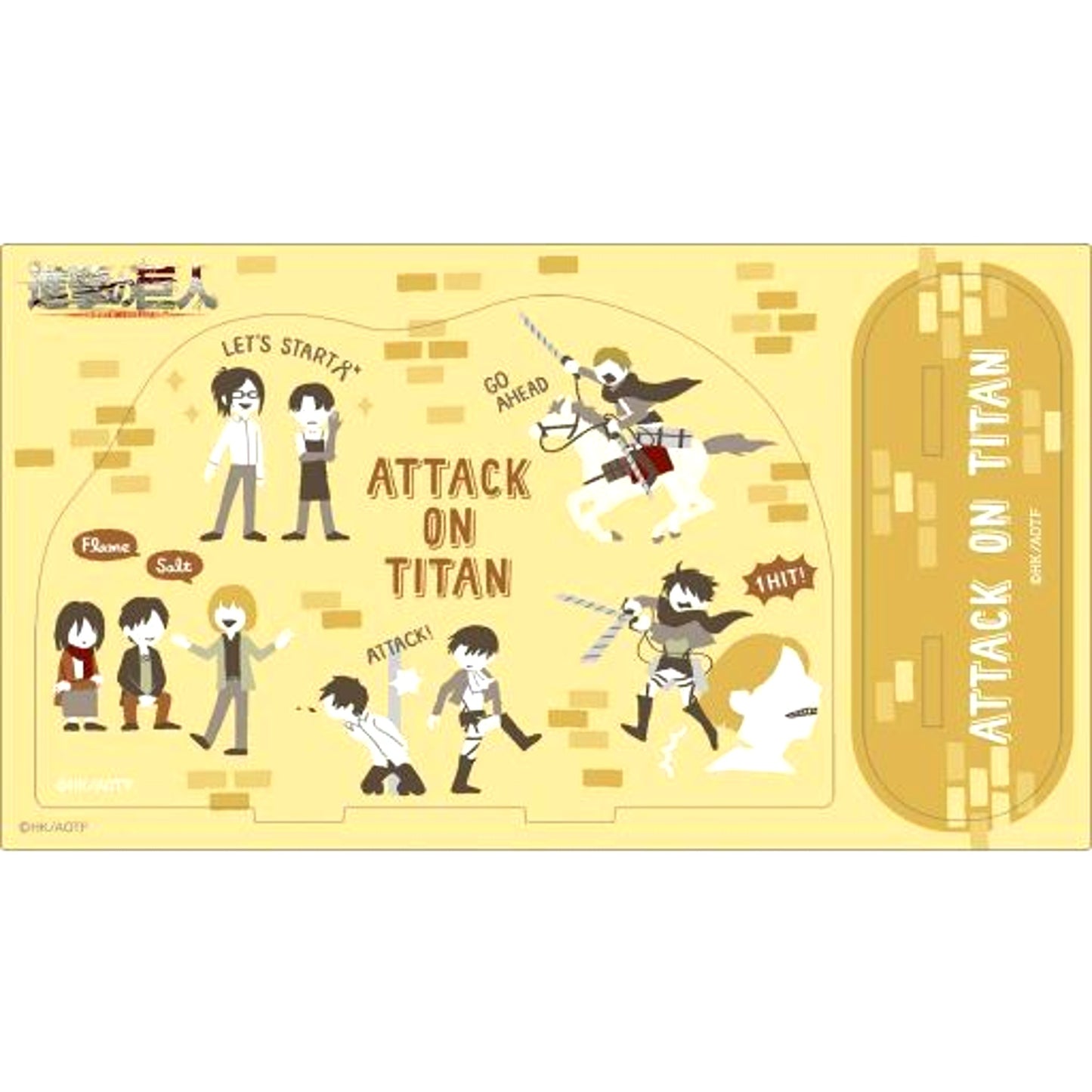 Survey Corps Yuru Palette Acrylic Stand Attack on Titan [USED]