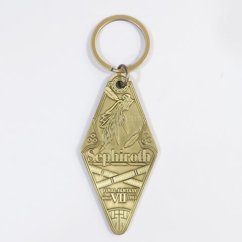 Final Fantasy VII Remake Sephiroth Gold Motel Keychain Keychains [USED] — photo 1