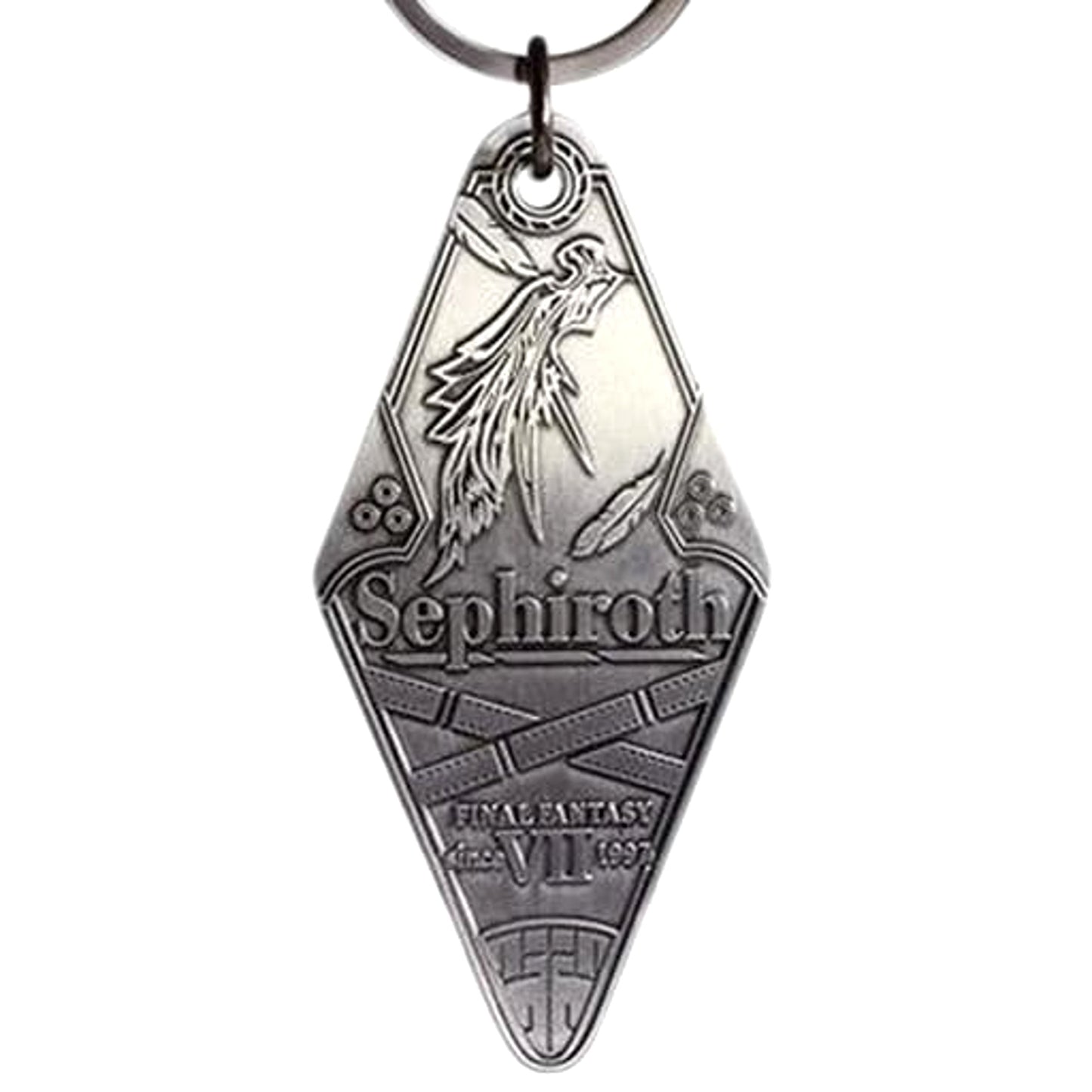 Final Fantasy VII Remake Sephiroth Silver Motel Keychain Keychains [USED]