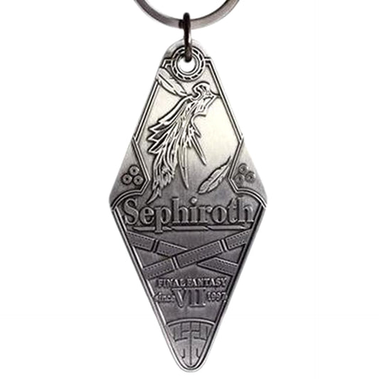 Final Fantasy VII Remake Sephiroth Silver Motel Keychain Keychains [USED]