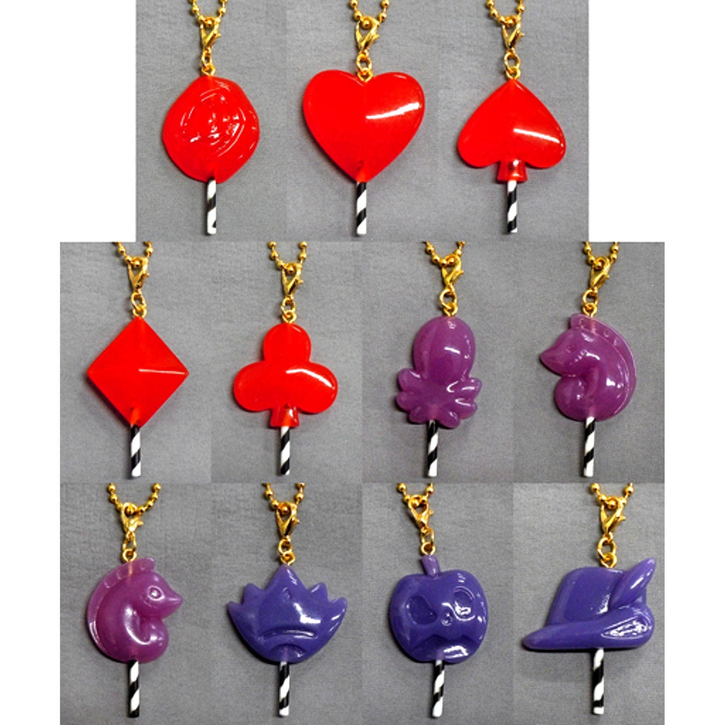 Set of 11 Disney Twisted-Wonderland Trading Candy Keychain Vol.1 [USED]