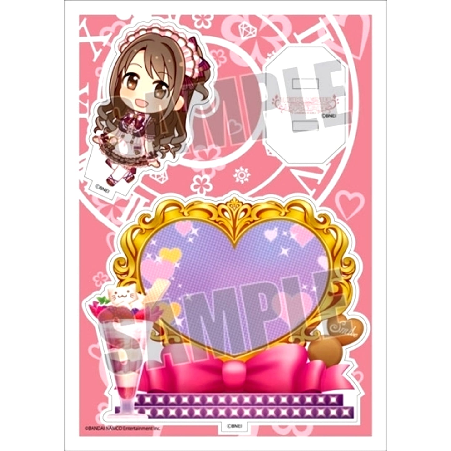 Uzuki Shimamura 22 Acrylic Character Plate Puchi Idolmaster Cinderella Girls [USED]