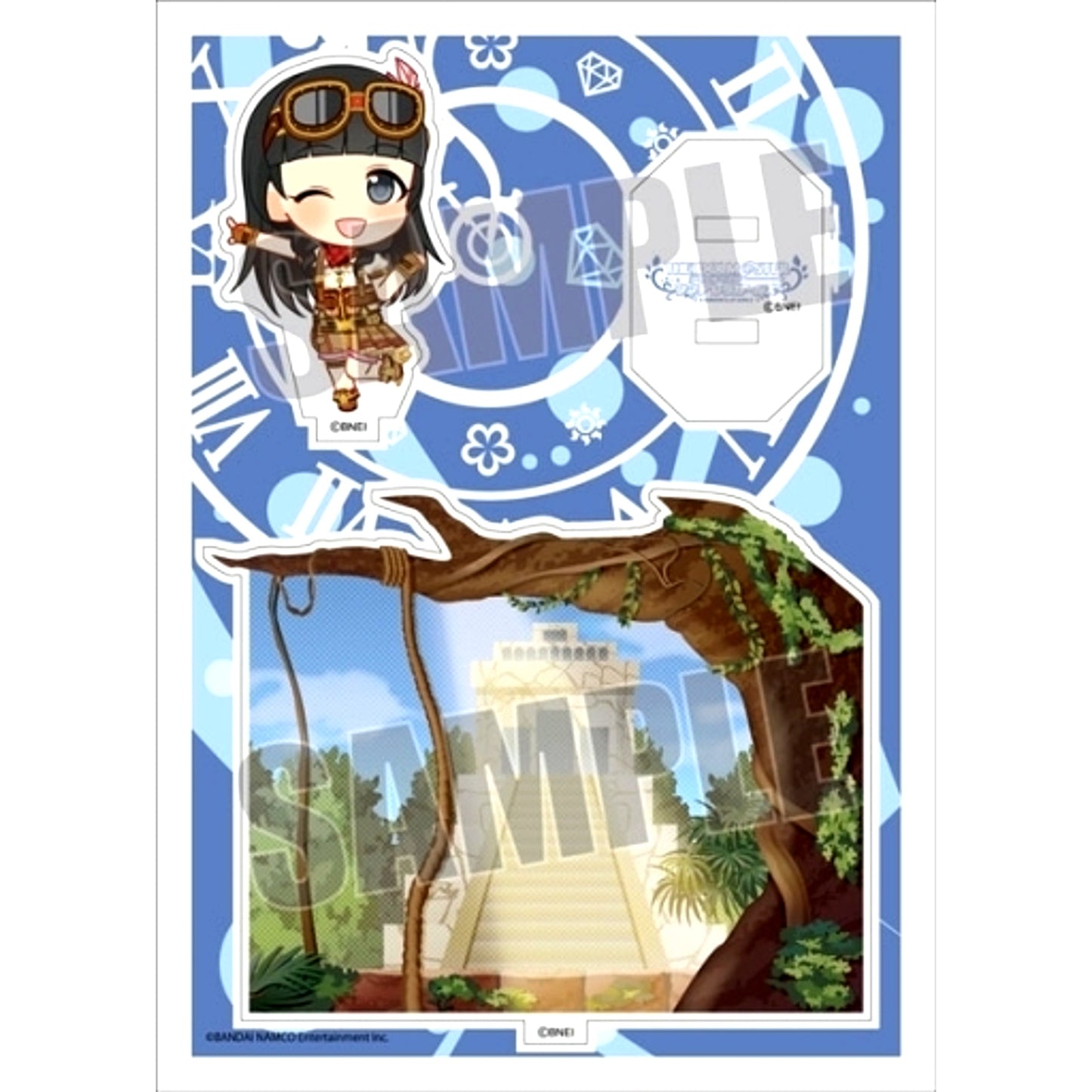 Mutsumi Ujiie The Idolmaster Cinderella Girls Acrylic Character Plate Petit 22 [USED]