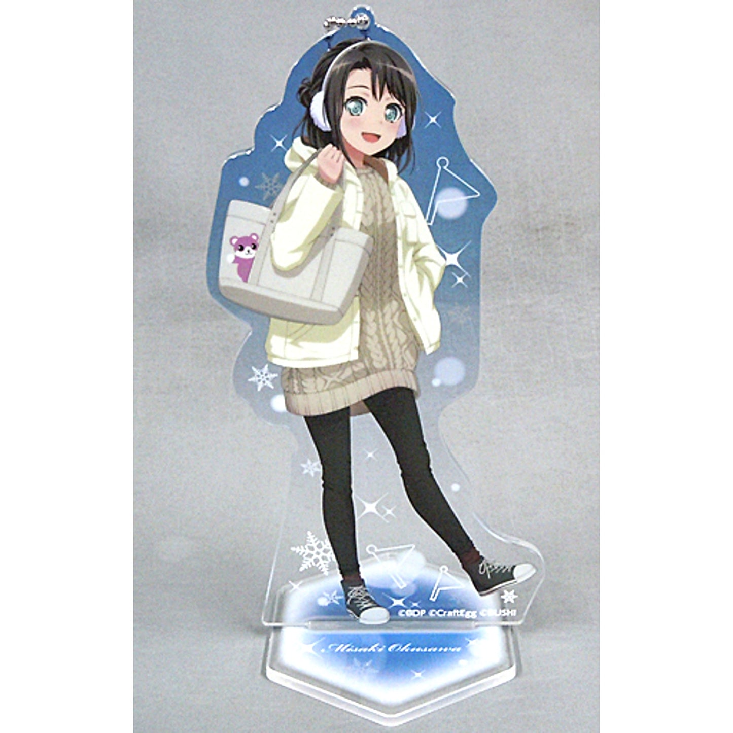Misaki Okusawa BanG Dream! Girls Band Party! Acrylic Stand Keychain 2020 Winter Ver. 2020 Winter in Marui [USED]