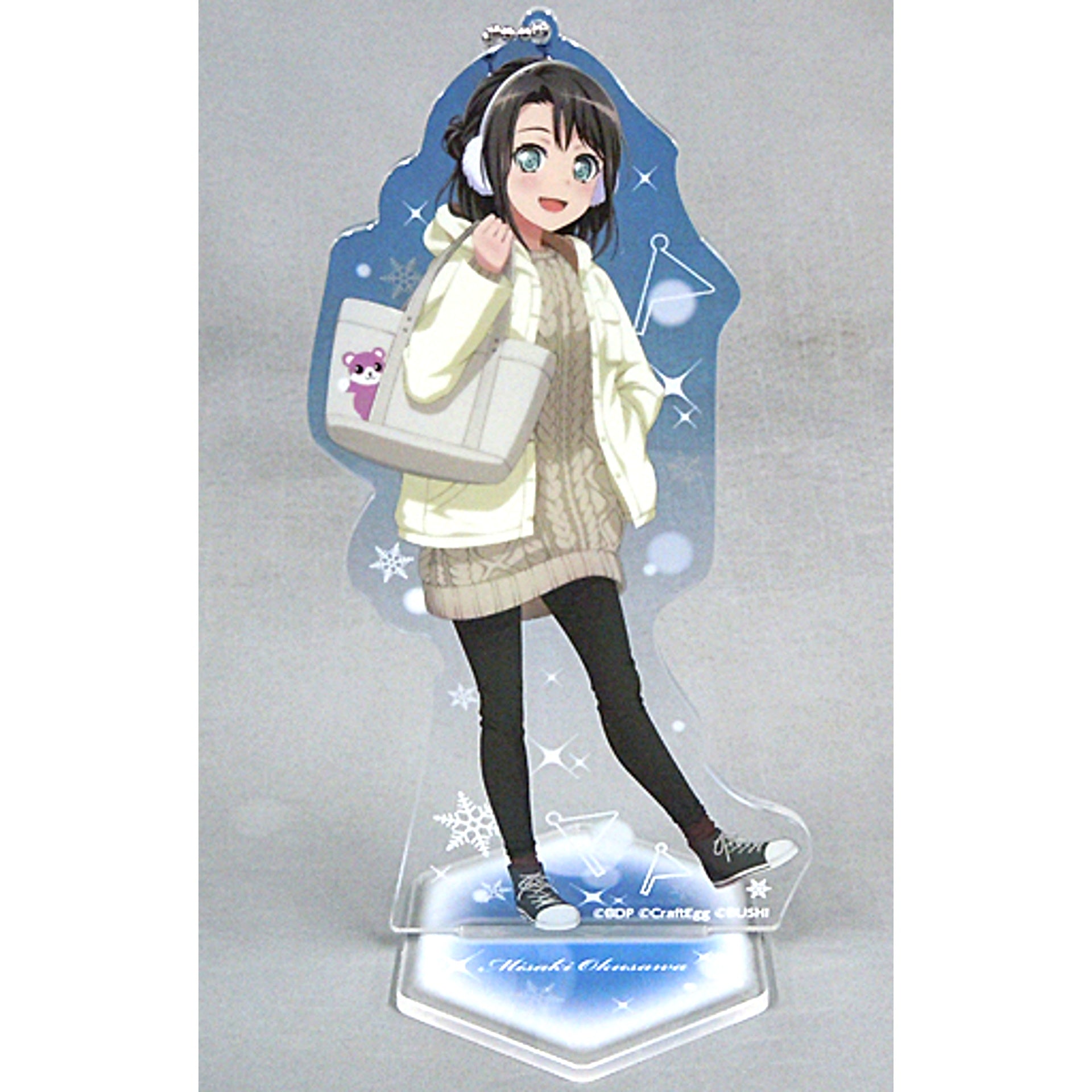 Misaki Okusawa BanG Dream! Girls Band Party! Acrylic Stand Keychain 2020 Winter Ver. 2020 Winter in Marui [USED]