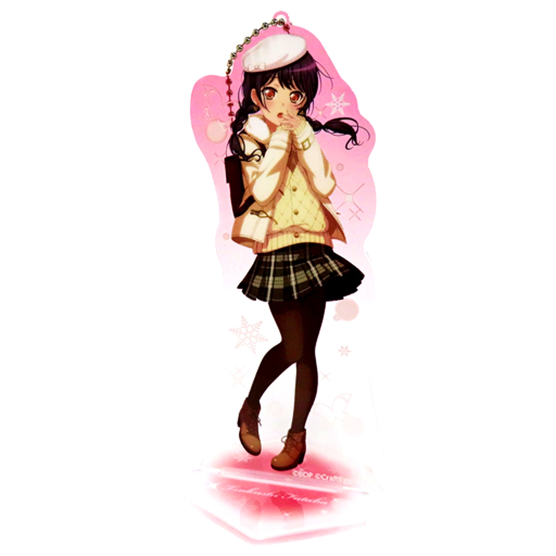Tsukushi Futaba BanG Dream! Girls Band Party! Acrylic Stand Keychain 2020 Winter ver. 2020 Winter in Marui [USED]