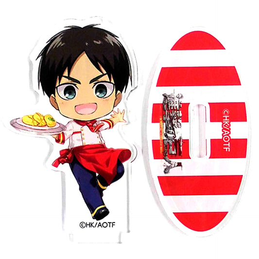 Eren Yeager Attack on Titan CHARAUM CAFE Trading Mini Chara Acrylic Stand Group A [USED]