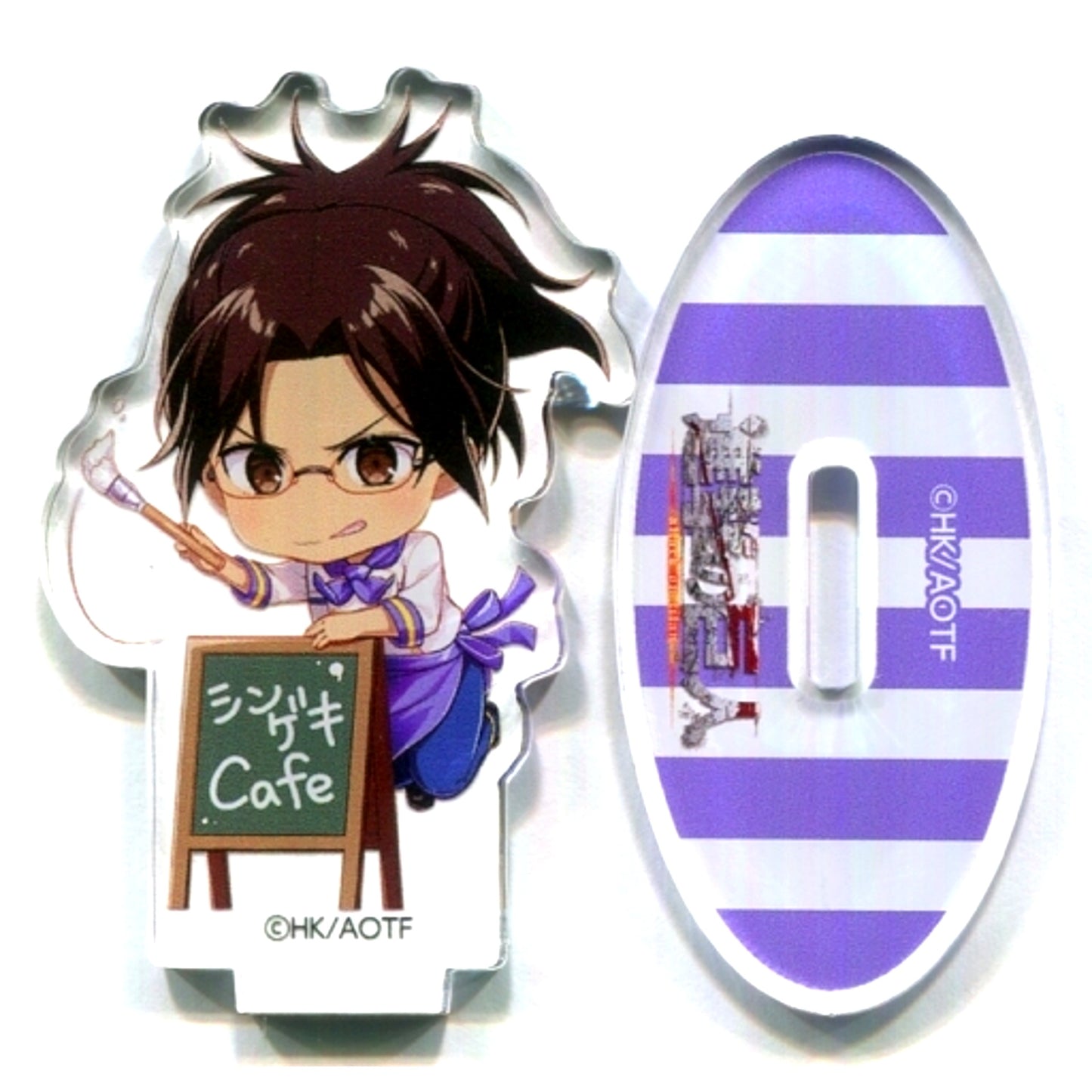 Hange Zoe Attack on Titan x Charaum Cafe Group B Trading Mini Character Acrylic Stand [USED]