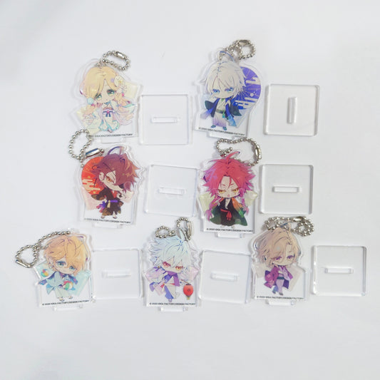 Piofiore no Bansho: Episodio1926 Dante Falzone & Others Newly Drawn Chibi Character Acrylic Stand Keychain Stellaworth Limited Switch Edition Special Stella Set Bundled Benefits Set of 7 Keychains [USED]