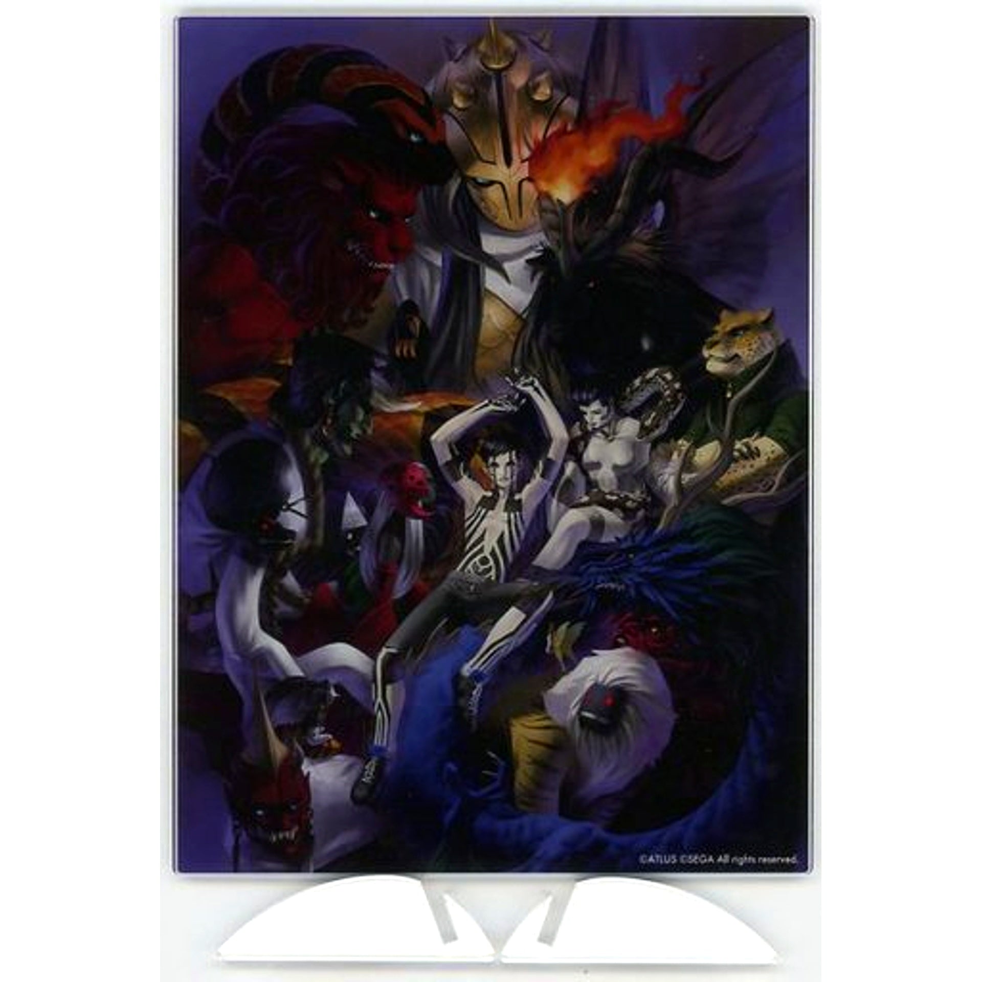 Key Visual Group Blue Shin Megami Tensei III Nocturne HD Remaster Acrylic Panel PS4 Switch Software Famitsu DX Pack Ebiten Limited Set Bonus Single Item [USED]