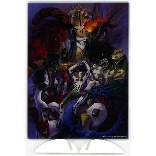 Key Visual Group Blue Shin Megami Tensei III Nocturne HD Remaster Acrylic Panel PS4 Switch Software Famitsu DX Pack Ebiten Limited Set Bonus Single Item [USED]