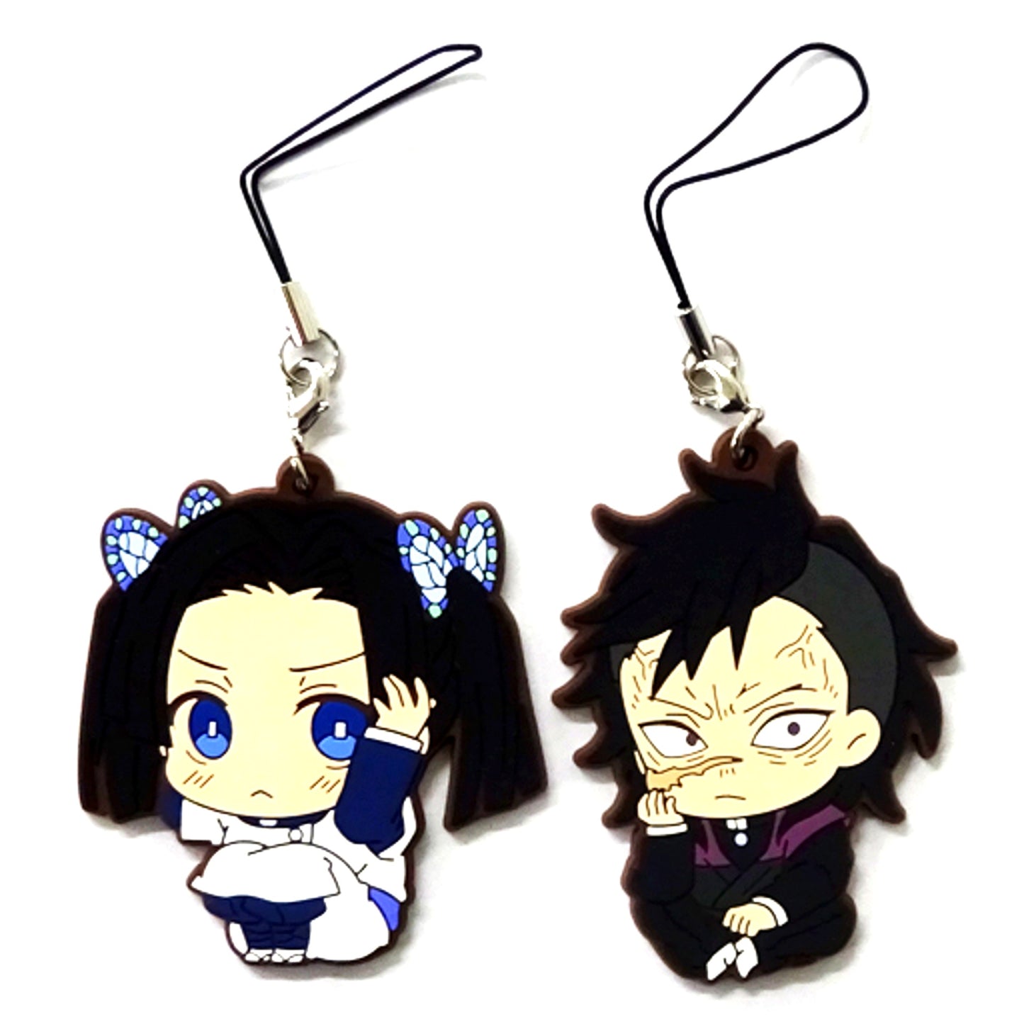 Aoi Kanzaki & Genya Shinazugawa Demon Slayer: Kimetsu no Yaiba ViVimus Rubber Strap Set [USED]