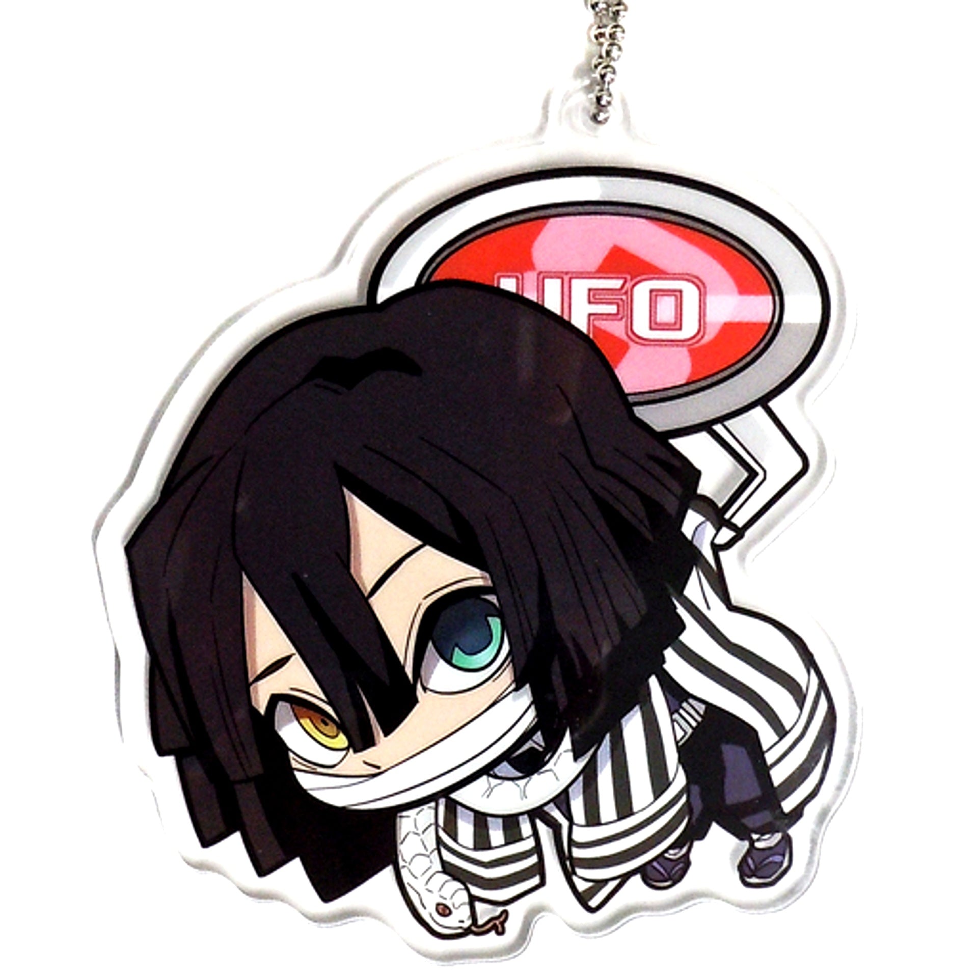 Obanai Iguro Demon Slayer: Kimetsu no Yaiba UFO Tsumamare Acrylic Keychain Mascot Vol.2 [USED]
