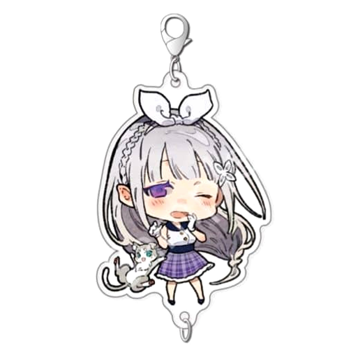 Re:ZERO -Starting Life in Another World- 2nd season Emilia American Retro Ver. Chain Collection Keychains [USED]