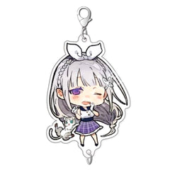 Re:ZERO -Starting Life in Another World- 2nd season Emilia American Retro Ver. Chain Collection Keychains [USED]