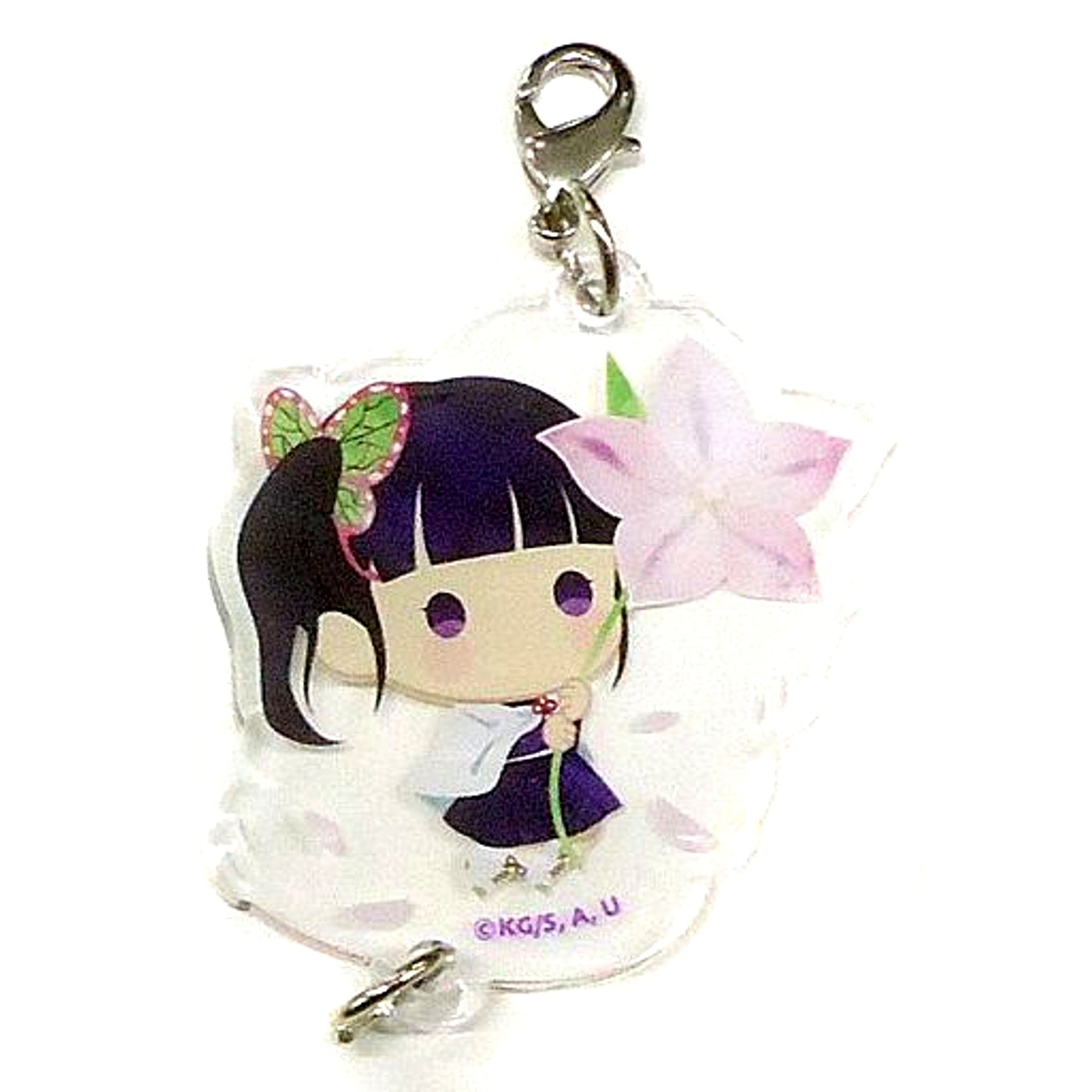 Kanao Tsuyuri Demon Slayer: Kimetsu no Yaiba Yurafuwa Random Acrylic Charm Flower Ver. Vol.1 [USED]