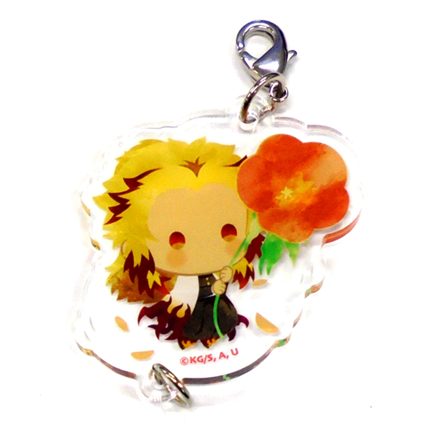 Kyojuro Rengoku Demon Slayer: Kimetsu no Yaiba Yurafuwa Random Acrylic Charm Flower Ver. Vol.2 [USED]